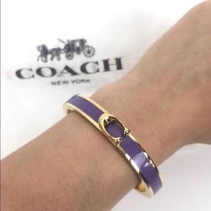 Coach purple bangle bracelet